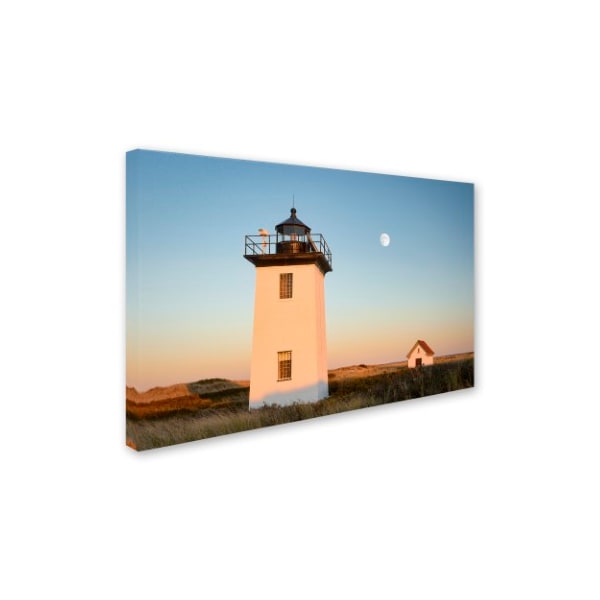 Michael Blanchette Photography 'Moon Over Wood End' Canvas Art,12x19